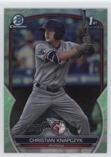 2023 Bowman Draft Chrome Lunar Glow Refractor Christian Knapczyk #BDC-180 17ni