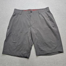 Under Armour Shorts Mens 36 Golf Match Play Gray UA HeatGear Loose Stretch 10.5"
