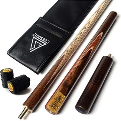 Snooker Queue 57 Zoll, 3/4 Gelenk, Ahorn, Aluminiumtasche, Profi, Kinder, Erw...