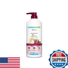 MAMAEARTH Onion Shampoo w/ Plant Keratin, 33.81 Fl Oz 1L , All Hair Types
