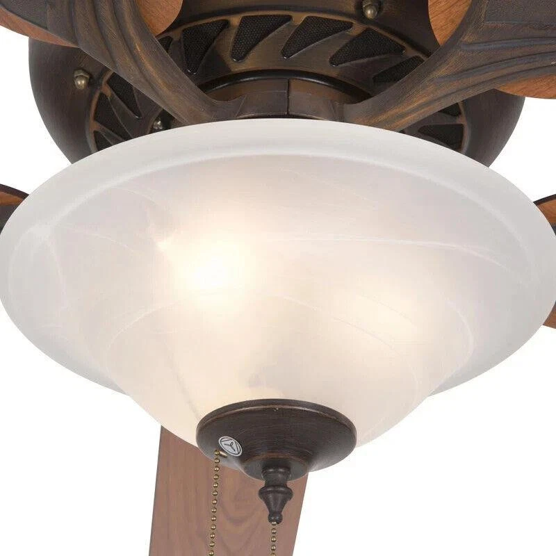 Ventilador de Techo 52" Moderno Blanco Control Remoto 5 Aspas Motor Silencioso WHITNEY-ORB-2 Foto 3 de 4