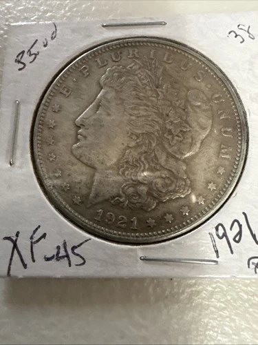 1921 Morgan Silver Dollar In XF Condition