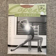 New Capezio Footed Ultra Soft Tights Light Suntan 1815 LSN Sz XXL Ballet Dance