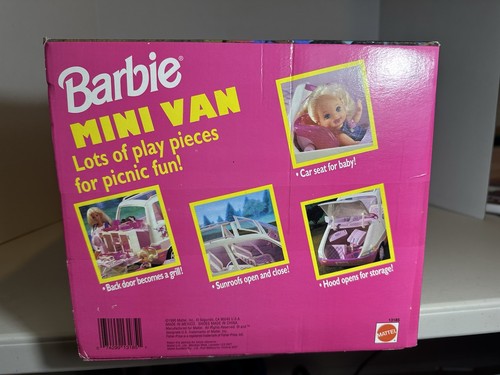Barbie Picnic Caravan #13185 Mini Van 1995 With Accessories - Picture 5 of 18