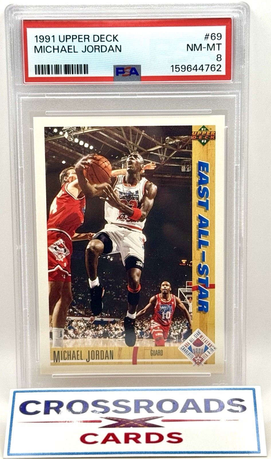 1991 Upper Deck Michael Jordan All Star #69 PSA 8 Chicago Bulls