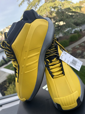 シューズ(男性用) adidas Crazy1 Sunshine Adidas Crazy 1 Sunshine Kobe Bryant Yellow Basketball Shoe