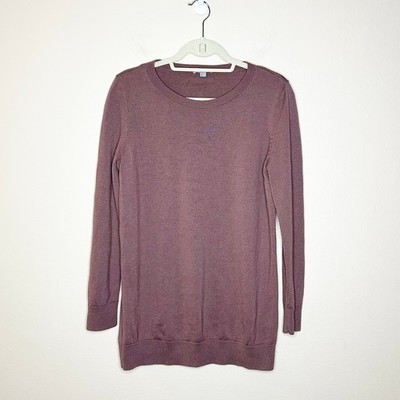 COS Womens Size Small Mixed Media Mauve Brown Pink Wool Poly Sweater Top Staple