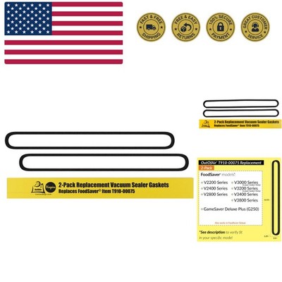 Upper and Lower Gasket Replacements for FoodSaver 2 Foam Gaskets - Fits V2200...