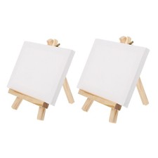 2Sets Wood Mini Easel with Adjustable Photo Display Rack