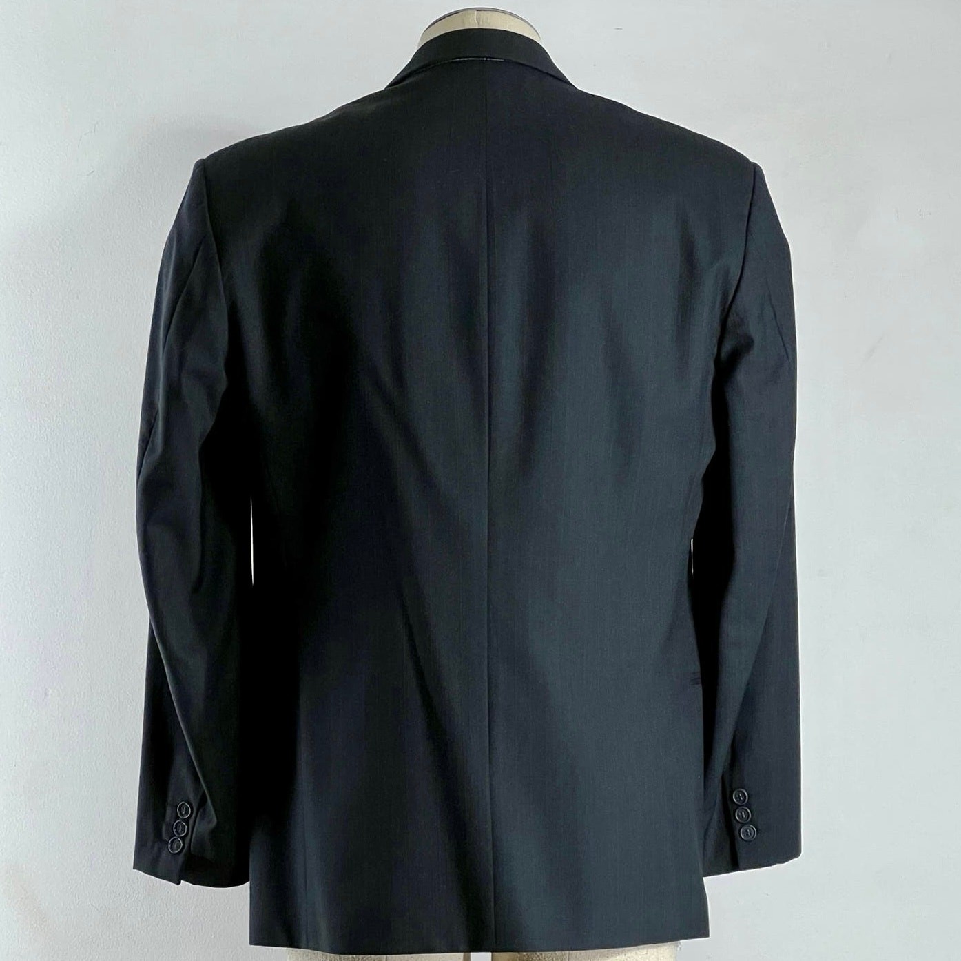 Giacca cappotto Yves Saint Laurent uomo 100% pura lana blazer grigio YSL taglia US 42