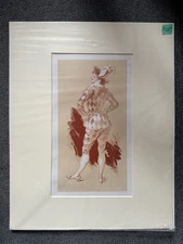 Jules Cheret original Maitres de l' Affiche lithograph art nouveau HARLEQUIN