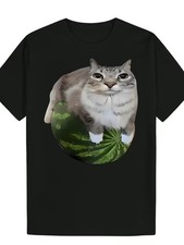 Funny Cat Meme Graphic T-Shirt