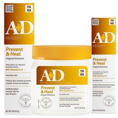 A+D Ad Original Diaper Rash Ointment Prevents Heals Diaper Rash Moisturizes