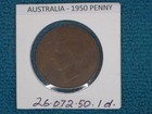 AUSTRALIA - 1950 PENNY - PREDECIMAL COIN. Bronze. KM # 43. — photo 1