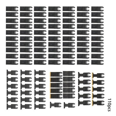 For Soft Metal 110Pcs Oscillating Saw Blades Set Quick Release Multi Tool Blades