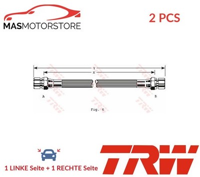 BREMSSCHLAUCH BREMSLEITUNG PAAR HINTEN TRW PHA229 2PCS A FÜR BEDFORD ASTRA VAN