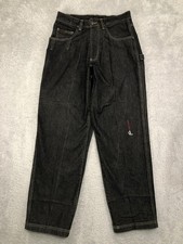 Y2K Fubu The Collection Jeans Men 32x34 Black Carpenter Denim