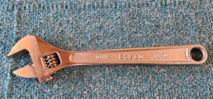EASCO 10" # 68-510 ADJUSTABLE WRENCH - JAPAN PREOWNED! SQUARE JAWS! SEE PHOTOS!