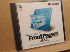 2 CD-ROM Microsoft FrontPage 2000 Windows NT/98  Product Key Software