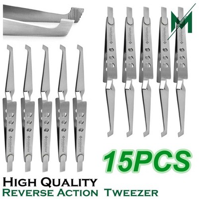 Dental Direct Bracket Holder Orthodontic Self Close Reverse Action Tweezer