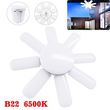 B22 Bayonet LED Garage Light Bulb 150W Deformable Ceiling Fixture Workshop Lamp