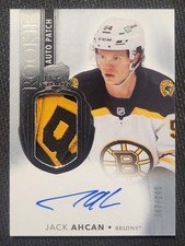 2021-22 UPPER DECK THE CUP #133 JACK AHCAN ROOKIE PATCH AUTO 147/249 RPA BOSTON