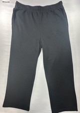Bella Canvas Fleece Straight Leg Sweatpants Black Womens 2XL