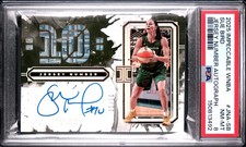 2025 Panini Impeccable WNBA Sue Bird Jersey Number Auto Autograph #d 01/10 PSA 8