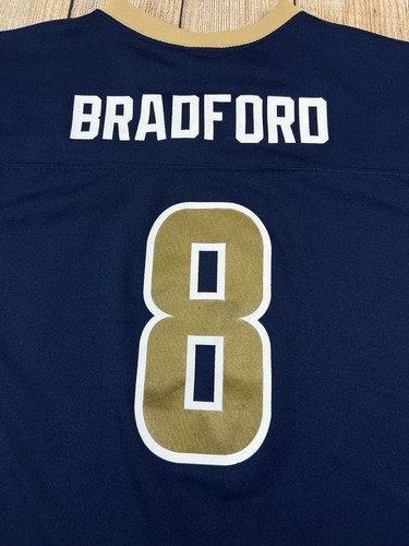 NFL Team Apparel St Louis Rams Sam Bradford Jersey Boys Youth XL 18-20 #8 Blue - Picture 8 of 9