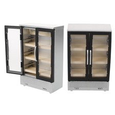  2 Pezzi Frigorifero Giocattolo per Bambini Casa delle Bambole Mini Frigo Mobili Paesaggio Props