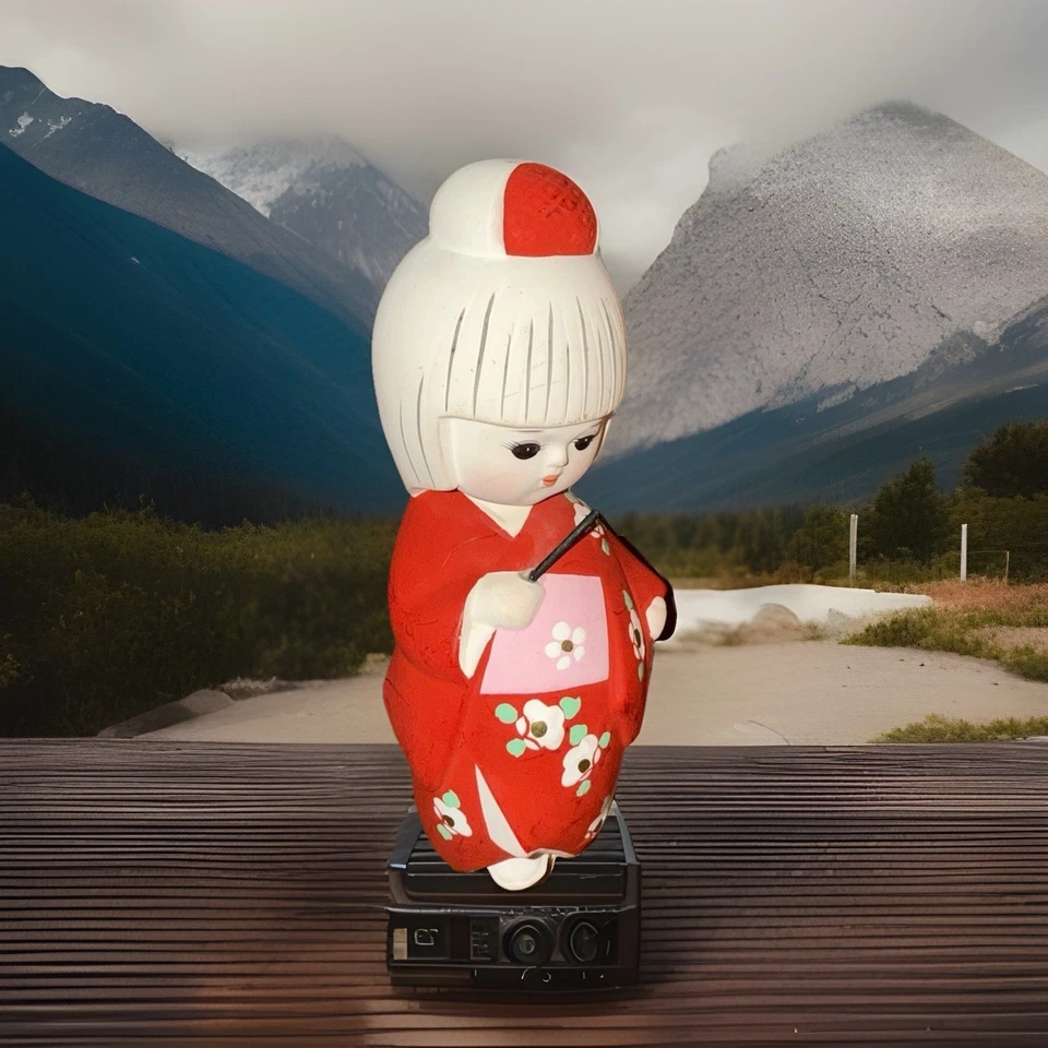 Muñeca japonesa Hakata muy rara pintada a mano Foto 3 de 4