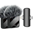 3.5mm 3-in-1 Mini Wireless Lavalier Microphone for iPhone Android Camera