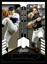 2022 Panini Absolute #HD-TM Mike Piazza / Tom Seaver Historical Duals card