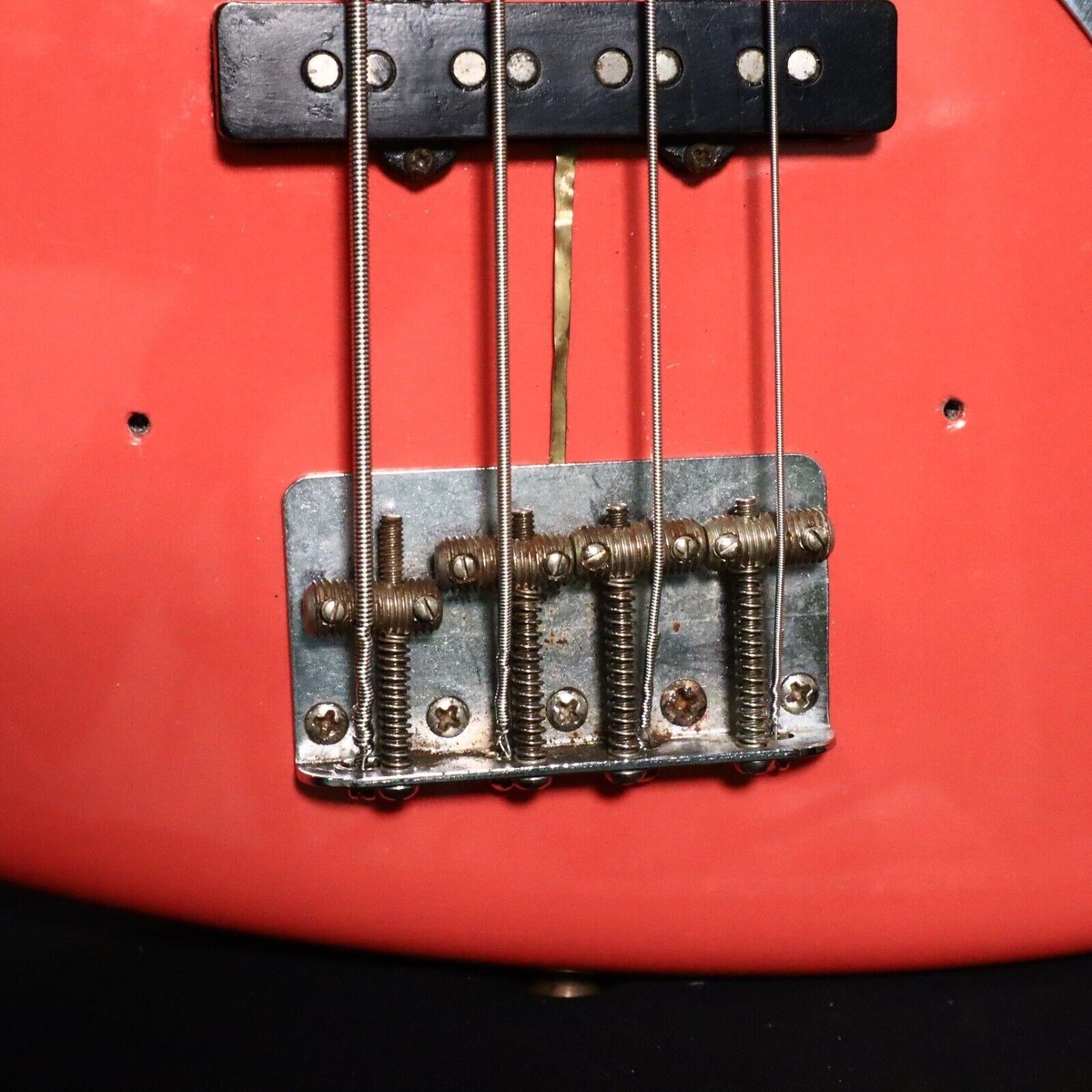 1961 Fender Jazz Bass Guitar Refin Fiesta Red | eBay