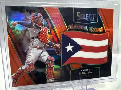 2025 Panini Select Yadier Molina /99 Global Icons sp #15 Case   Cardinals