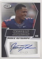 2019 Sage Hit Premier Draft Rookie Auto Black Keesean Johnson #A39 Auto 0e3
