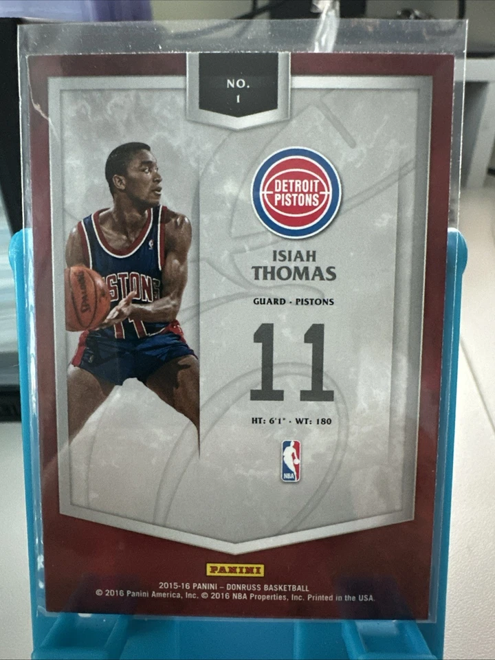 2015-16 Panini Donruss - The Elite Series Isiah Thomas #1 - Image 2 of 2