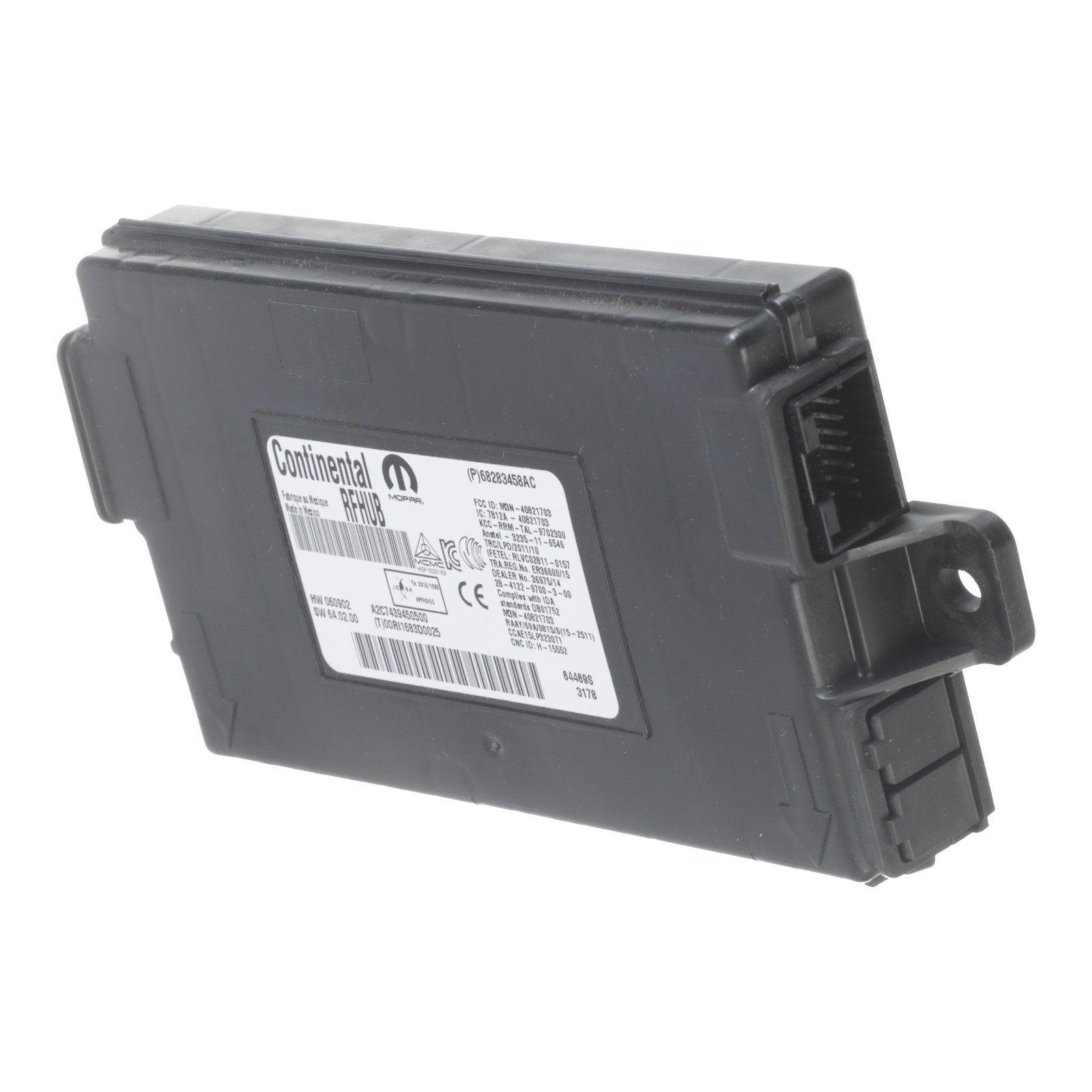 Receptor de hub de entrada sin llave para Dodge Challenger 2016-2017 (N/P 68283458AC)
