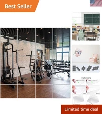 8''x10'' Frameless Plastic Mirror Sheets - 20 Pcs Unbreakable & Safe for Crafts