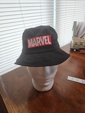 Marvel Kids Reversible Bucket Hat Black And R...