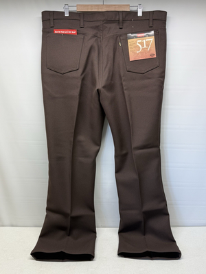Vintage Levis 517 Polyester Jeans Pants Mens 44x32 Boot Cut Reg