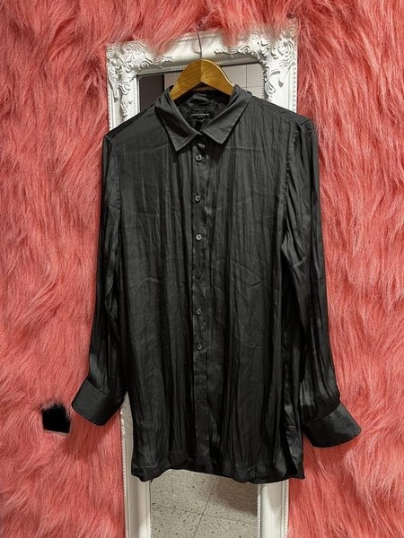 Women Banana Republic Shirt Grey Viscose 40 / L /