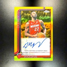 ANDREW WIGGINS 2025-26 Topps Chrome Update True Gold ON CARD AUTO /50 #TCA-RH