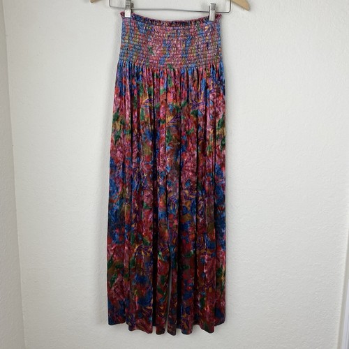 Natural Life S Samthose gesmokt weites Bein Whimsigoth Fee Grunge Blumen - Bild 10 von 10