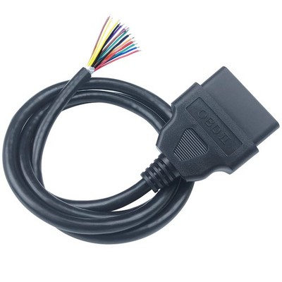 16 Pins J1962 OBD2 OBD-II Male Connector to Open Plug Wire OBD Diagnostic Ext...