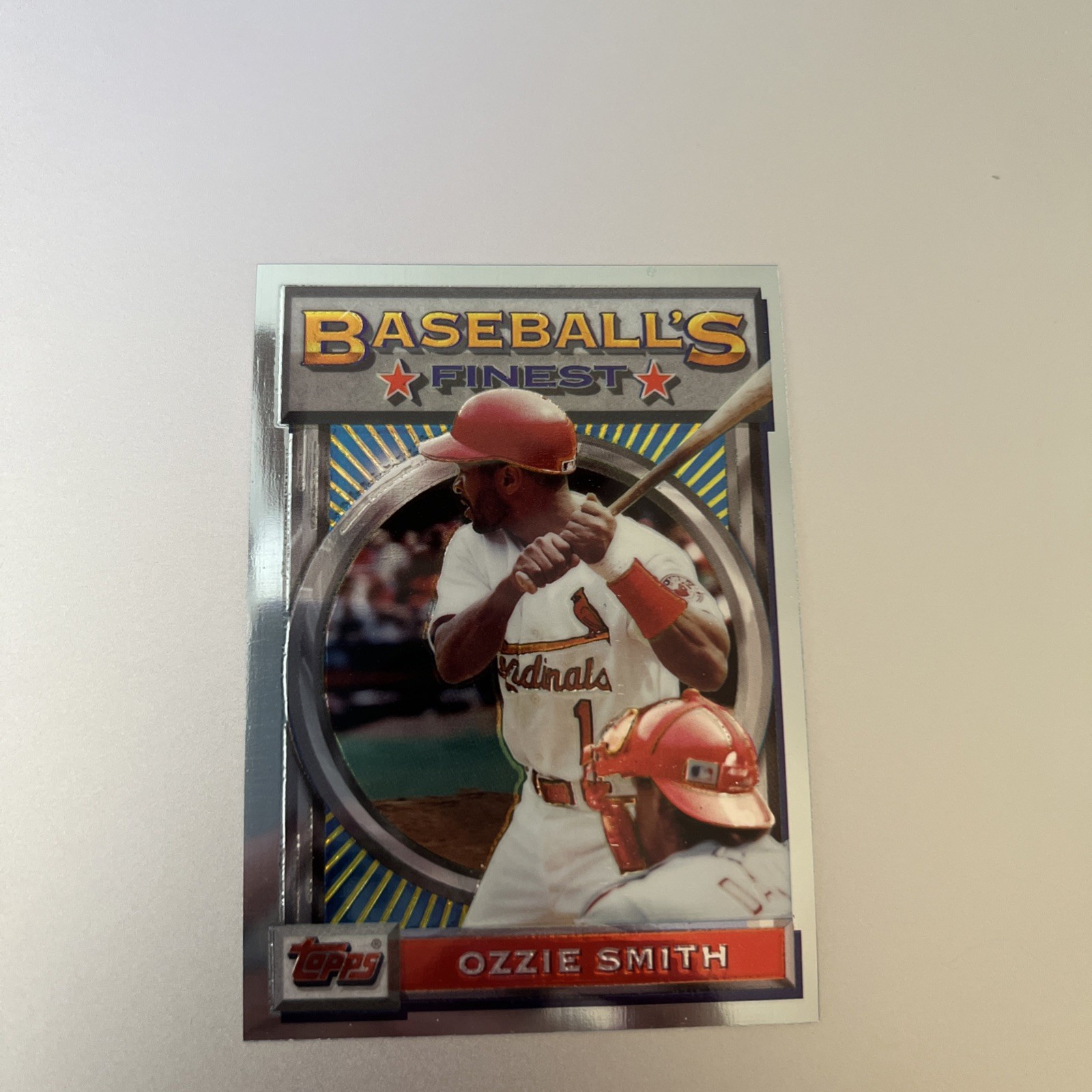 1993 OZZIE SMITH TOPPS FINEST REFRACTOR #28 CARDINALS HOF  (303)