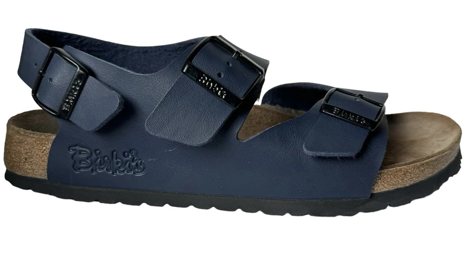 Sandalias Birkenstocks Para Hombre Talla 8 Azul Birkis Birko Flor Correa Trasera Zapatos Informales Foto 2 de 4