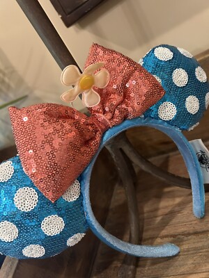 Disney Parks DAISY DUCK Minnie Mouse Ears Headband Hat Bow  display picture 2