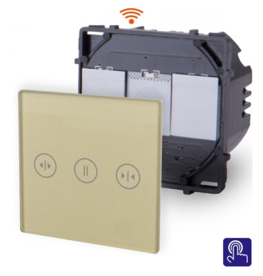 Modul WLAN Rollladenschalter Smart WiFi Glas Touch Point Gold