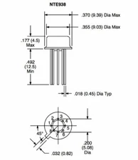 NTE938 Integrated Circuit Precision Operational Amplifier (OP Amp)